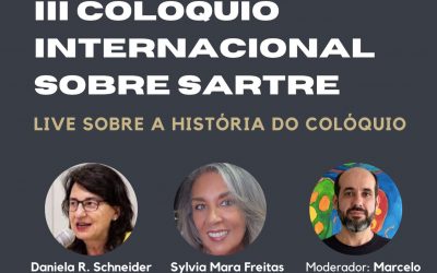 Live sobre a história do Colóquio Internacional sobre Sartre